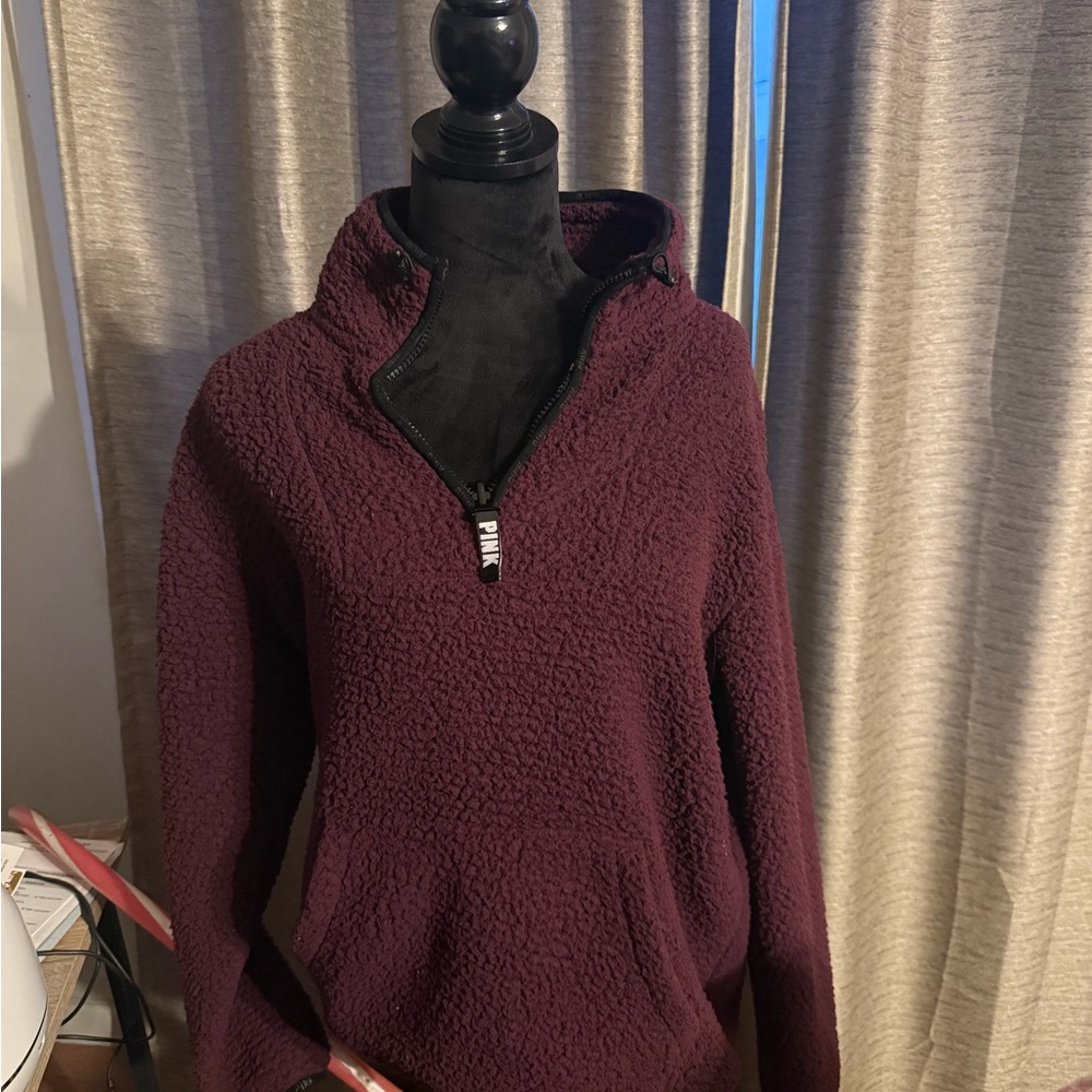 Victoria's Secret Pink Fleece/Sherpa like Pullover